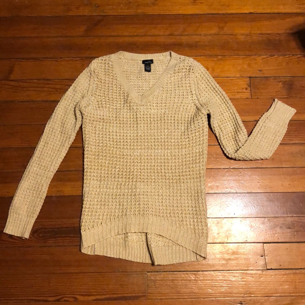 Brown knit sweater